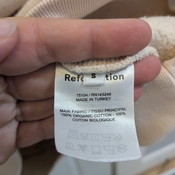 Reformation Jeans Crewneck Sweater Neutral - Picture 4 of 5